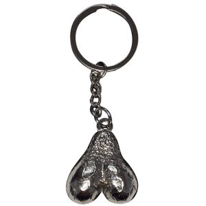 Diablo Picante Sleutelhanger zilveren eieren van metaal Diablo Picante Sleutelhanger zilveren eieren van metaal - Afbeelding 1
