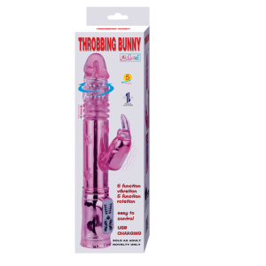 Baile Rotations Pochender Bunny Pink Rampant Rotator met roterende kralen Baile Rotations Pochender Bunny Pink Rampant Rotator met roterende kralen - Afbeelding 1