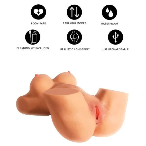 Hidden Desire Melkende Mega-Schlampe Masturbator-Torso