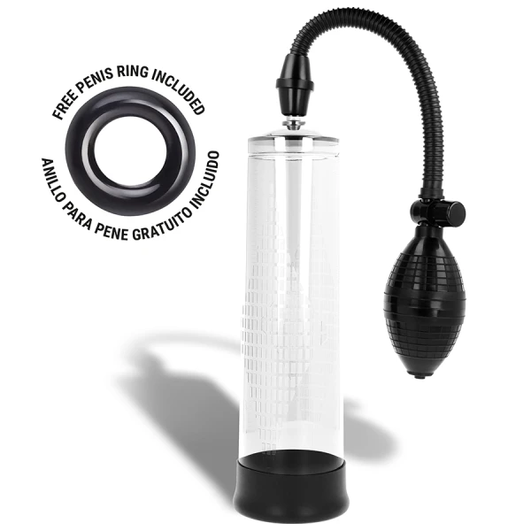 Intense FOR HIM Penispomp 02 met manometer en penisring Intense FOR HIM Penispomp 02 met manometer en penisring