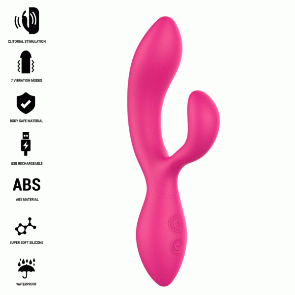 Intense High Tech Charly Beweegbare Vibratiestimulator met Clitorisstimulatie