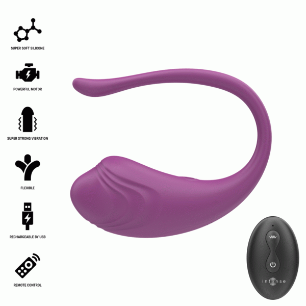 Intense Remote Control Vibrations-Ei Olivia Purple met afstandsbediening