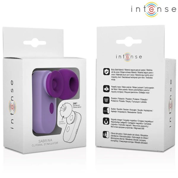 Intense FUN Toys Sabrina Clitorisstimulator met Klopmodus Paars Intense FUN Toys Sabrina Clitorisstimulator met Klopmodus Paars