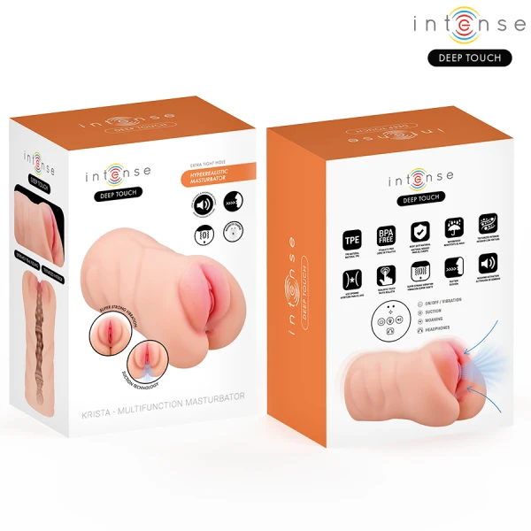 Intense Bodies & Masturbators Deep Touch Vaginale Masturbator met Vibratie en Zuigfunctie Intense Bodies & Masturbators Deep Touch Vaginale Masturbator met Vibratie en Zuigfunctie