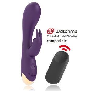 Treasure Laurence Rabbit-Vibrator mit Watchme-Fernbedienung, Silikon, 17,5 cm