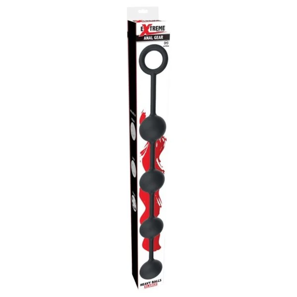 Hidden Desire Extreme Anaalkogels XL met veiligheidsring, siliconen
