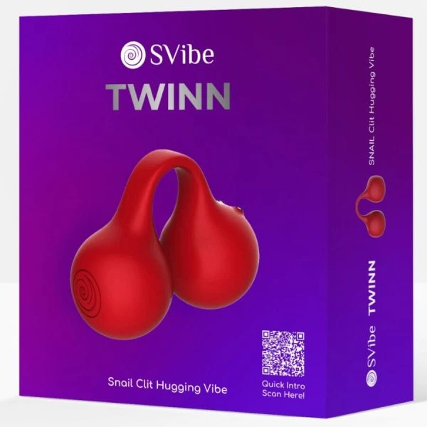Snail Vibe Twinn Cherry Finger Vibrator mit Touch-Sense-Technologie