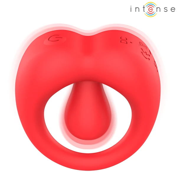 Intense for Him Russell Vibrerende Penisring met Clitorisstimulator rood Intense for Him Russell Vibrerende Penisring met Clitorisstimulator rood