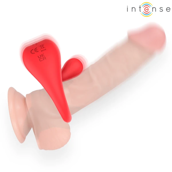 Intense for Him Russell Vibrerende Penisring met Clitorisstimulator rood Intense for Him Russell Vibrerende Penisring met Clitorisstimulator rood