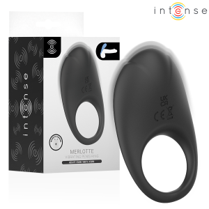 Intense FOR HIM Penisring met Clitorisstimulator Merlotte, zwart Intense FOR HIM Penisring met Clitorisstimulator Merlotte, zwart - Afbeelding 2