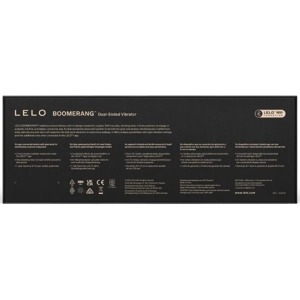 Lelo Boomerang Doppelender Vibrator für Paare, Lila Lelo Boomerang Doppelender Vibrator für Paare, Lila