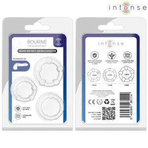 Intense FOR HIM Penisring-Set Bourne 3-teilig, medizinisches Silikon Intense FOR HIM Penisring-Set Bourne 3-teilig, medizinisches Silikon - Afbeelding 5