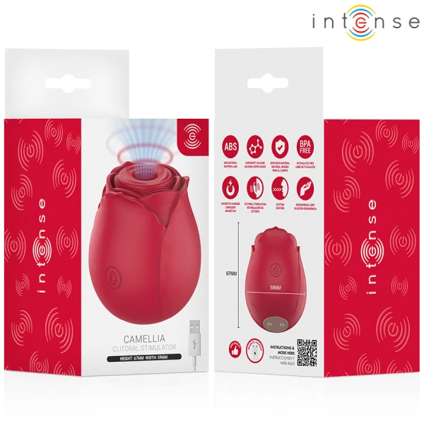 Intense High Tech Camellia Clitorale Zuigstimulator Bordeaux Intense High Tech Camellia Clitorale Zuigstimulator Bordeaux