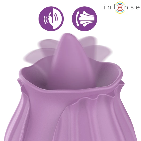 Intense High Tech Opzetvibrator Azalea met 10 trillingen, Paars