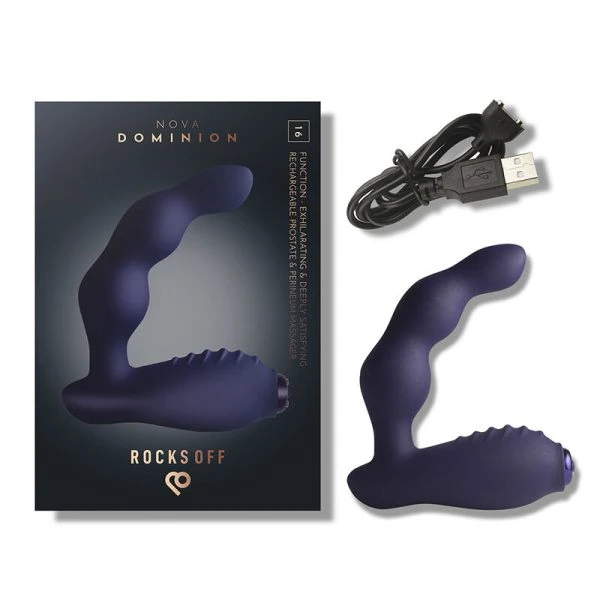 Rocks-off Mini-Toverstaf Vibrator met 16 functies, pioenroze Rocks-off Mini-Toverstaf Vibrator met 16 functies, pioenroze