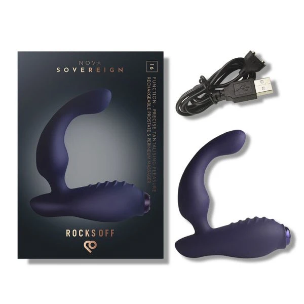 Rocks-off Mini-Magic Wand Vibrator met 16 functies, pioenroze Rocks-off Mini-Magic Wand Vibrator met 16 functies, pioenroze