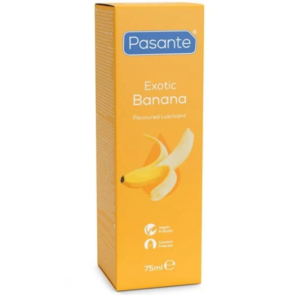 Pasante Glijmiddel met bananensmaak, op waterbasis, 75 ml