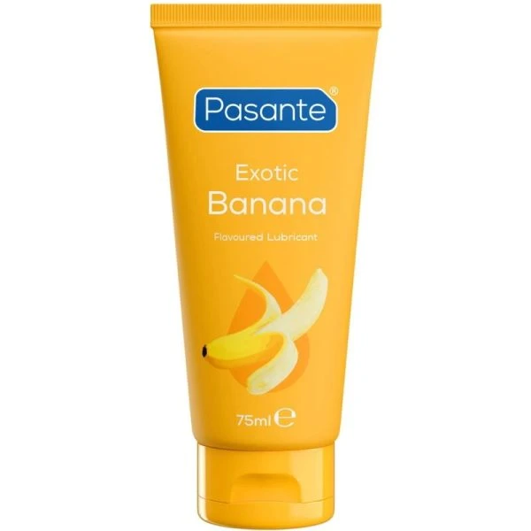 Pasante Glijmiddel met bananensmaak, op waterbasis, 75 ml
