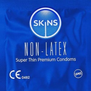 Skins Latexvrije condooms, verpakking van 8 stuks, ultradun en transparant Skins Latexvrije condooms, verpakking van 8 stuks, ultradun en transparant - Afbeelding 3
