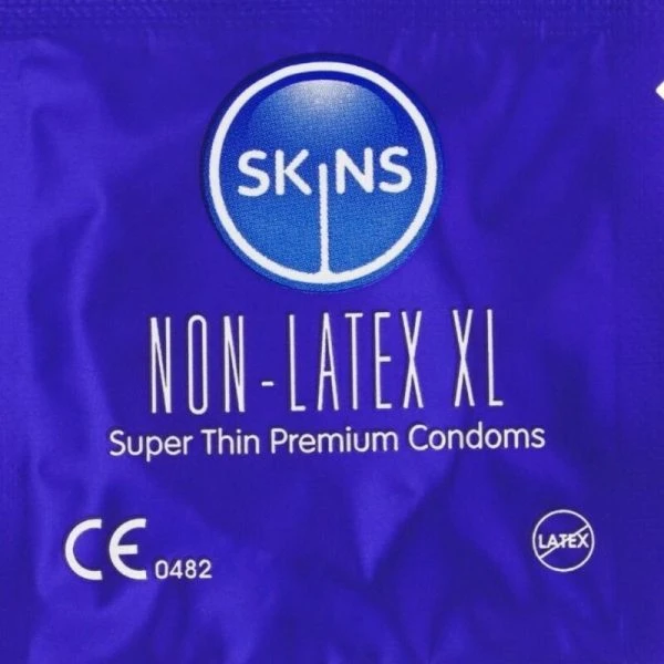 Skins Latexvrije condooms XL 4-pack, ultradun en transparant Skins Latexvrije condooms XL 4-pack, ultradun en transparant
