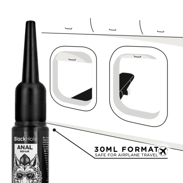 Black Hole Anal Lubricant Applicator Size S