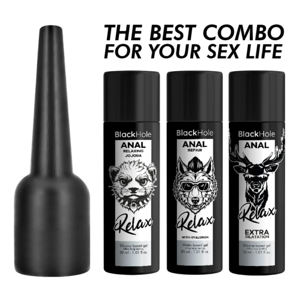 Black Hole Anal Lubricant Applicator Size S