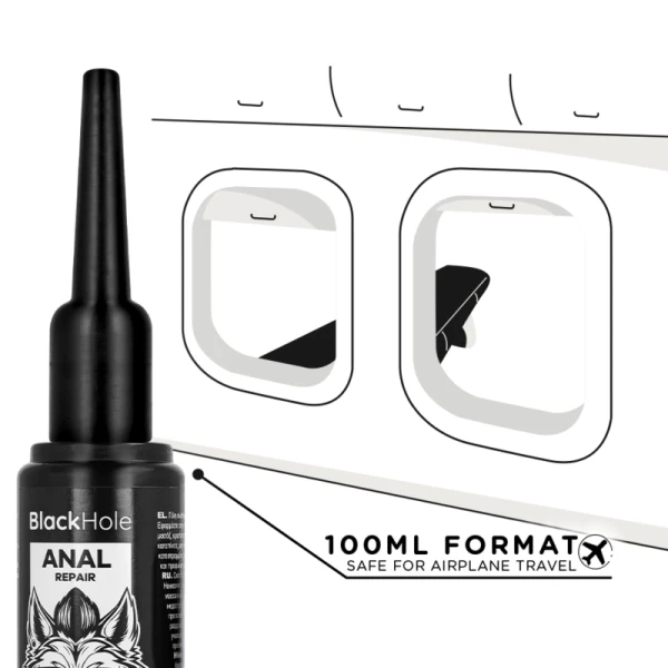 Black Hole Analgleitgel-Applikator Größe L für 100-ml-Flaschen