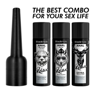 Black Hole Analgleitgel-Applikator Größe L für 100-ml-Flaschen Black Hole Analgleitgel-Applikator Größe L für 100-ml-Flaschen – Bild 7