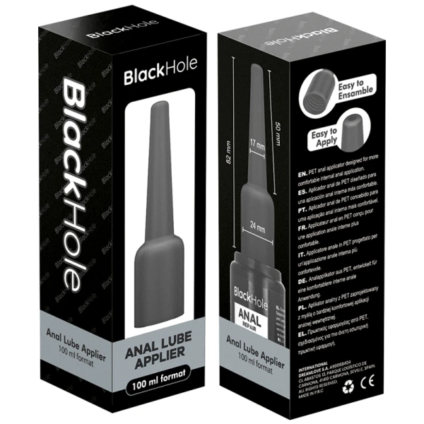 Black Hole Analgleitgel-Applikator Größe L für 100-ml-Flaschen