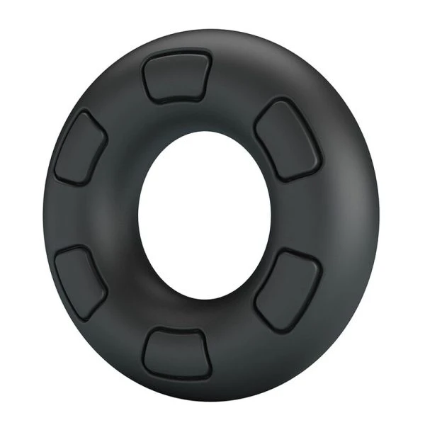 Crazy Bull Bertram Supersoft Silikon-Penisring Zwart