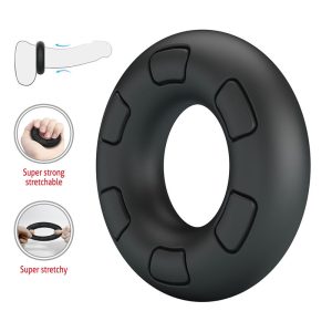 Crazy Bull Bertram Supersoft Silikon-Penisring Zwart Crazy Bull Bertram Supersoft Silikon-Penisring Zwart - Afbeelding 6