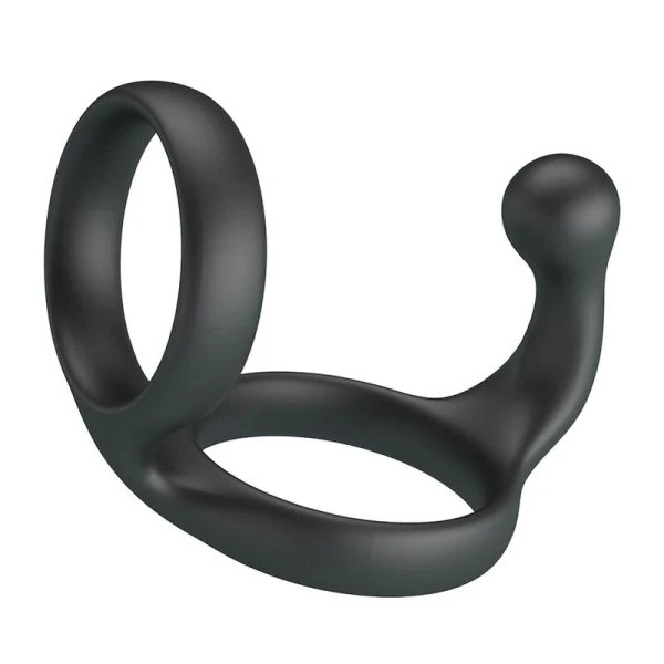 img_225848_c869663090e648fa2b989afa0628aaa1_1.jpg Crazy Bull Double Penis and Testicle Ring in Black Silicone