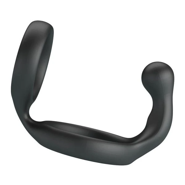 Crazy Bull Double Penis and Testicle Ring in Black Silicone Crazy Bull Double Penis and Testicle Ring in Black Silicone
