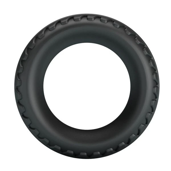 Crazy Bull Merritt Textured Silicone Penis Ring Black