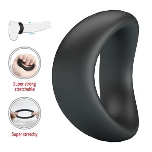 Crazy Bull Valen Silikon-Penisring ergonomisch schwarz Crazy Bull Valen Silikon-Penisring ergonomisch schwarz – Bild 6