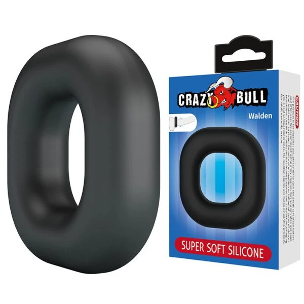 Crazy Bull Walden Silikon-Penisring zwart