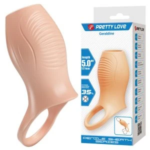 FOR HIM Pretty Love Geraldine Penisverlengingshuls van TPE