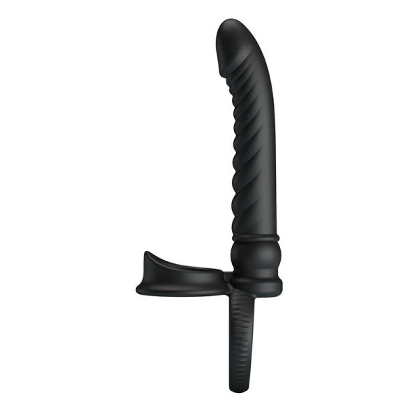 FOR HIM Pretty Love Merritt Anale Vibrator met Ring en 10 Functies, Zwart FOR HIM Pretty Love Merritt Anale Vibrator met Ring en 10 Functies, Zwart