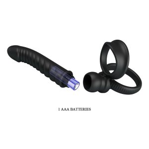 FOR HIM Pretty Love Merritt Anale Vibrator met Ring en 10 Functies, Zwart FOR HIM Pretty Love Merritt Anale Vibrator met Ring en 10 Functies, Zwart - Afbeelding 8