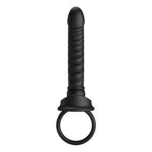 FOR HIM Pretty Love Merritt Anale Vibrator met Ring en 10 Functies, Zwart FOR HIM Pretty Love Merritt Anale Vibrator met Ring en 10 Functies, Zwart - Afbeelding 2