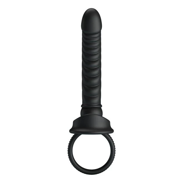 FOR HIM Pretty Love Merritt Anale Vibrator met Ring en 10 Functies, Zwart FOR HIM Pretty Love Merritt Anale Vibrator met Ring en 10 Functies, Zwart