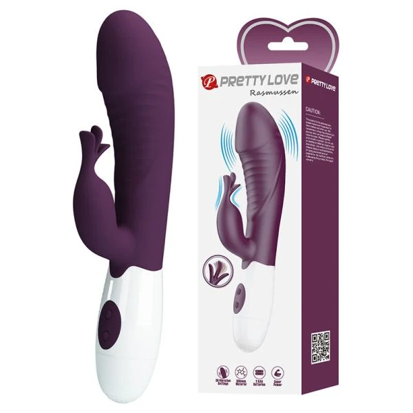 High Tech Pretty Love Rogue Muse Hasenvibrator met 30 functies, Paars