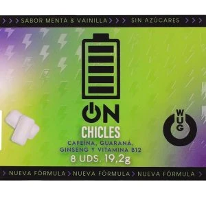 WUG GUM voedingssupplement kauwgom WUG ON Energie 8 blister