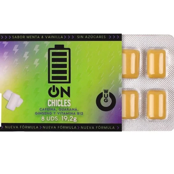 WUG GUM voedingssupplement kauwgom WUG ON Energie 8 blister