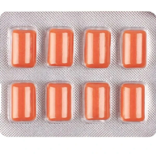 WUG GUM Multivit Kaugummi mit 8 Vitaminen und Chrom, tropischer Geschmack, 8 Stück