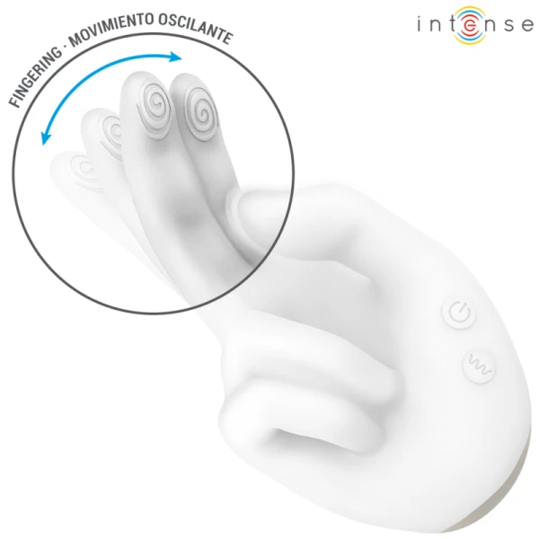 Intense High Tech Jimmy Opgelegde Vibrator met Warmte en Trilling Intense High Tech Jimmy Opgelegde Vibrator met Warmte en Trilling