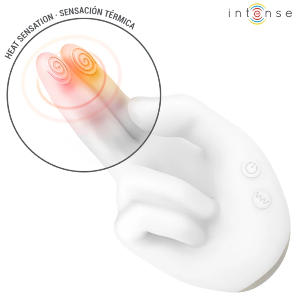 Intense High Tech Jimmy Opgelegde Vibrator met Warmte en Trilling Intense High Tech Jimmy Opgelegde Vibrator met Warmte en Trilling
