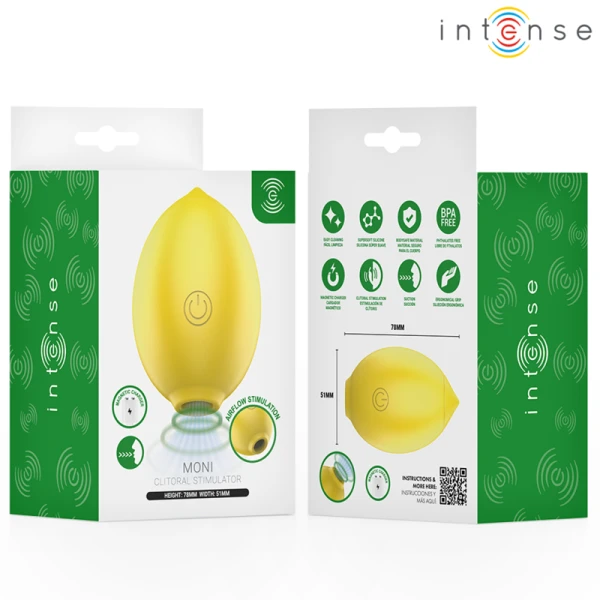 Intense Moni Lemon Klitoris-Saugstimulator, Zitronen-Design, Silikon