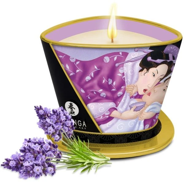 Shunga Massagekaars Lavender 170 ml