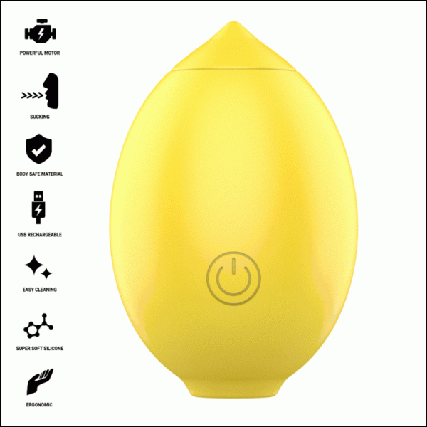 Intense Moni Lemon Klitoris-Saugstimulator, Zitronen-Design, Silikon